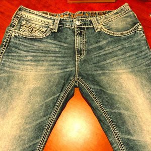 NEW MEN'S ROCK REVIVAL "NATE" STRAIGHT JEAN